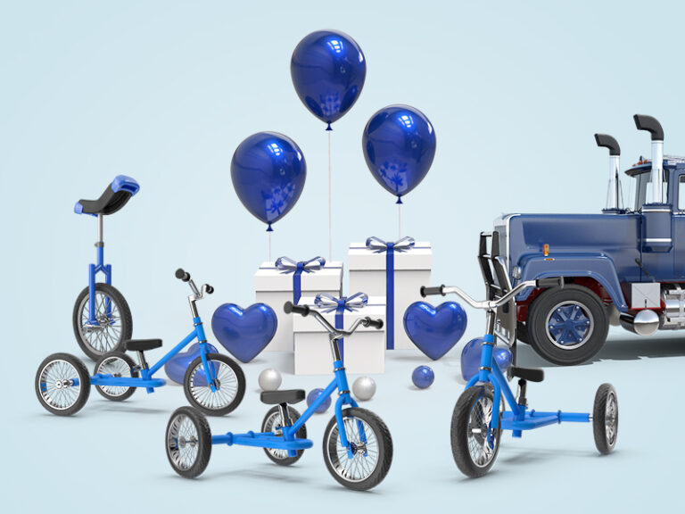 18 Wheeler and Unicycle Give Birth to Healthy Tricycle Triplets
