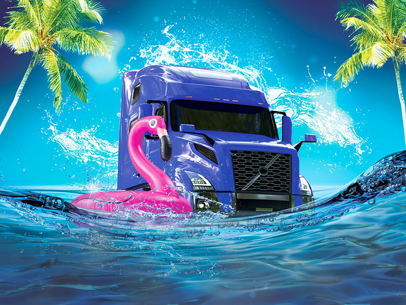 Paddle-Wheel Tires Let Truckers Deliver Directly To Europe By Water