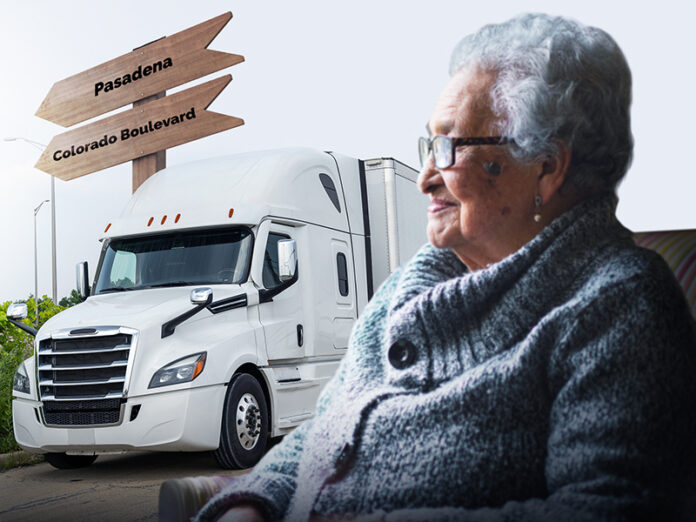 "Little Old Lady From Pasadena" Now Drives an 18-wheeler