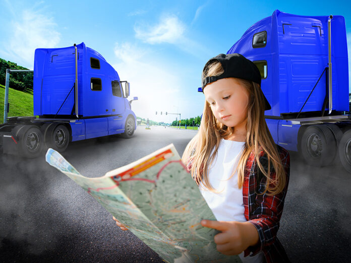 5-year-old Girl Scout Daisies Earn Trucking Merit Badges