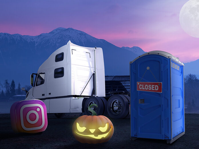 Halloween Haunted House Features Trucking Business