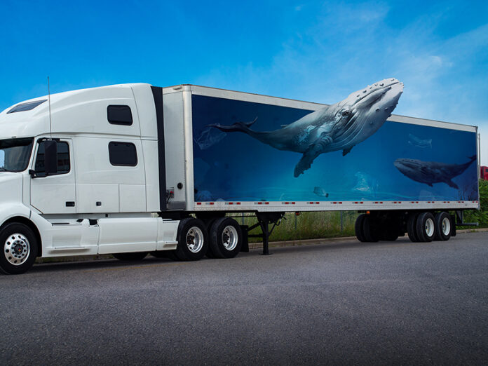 PETA Stops Truck Because of 3D Whale Design on Trailer