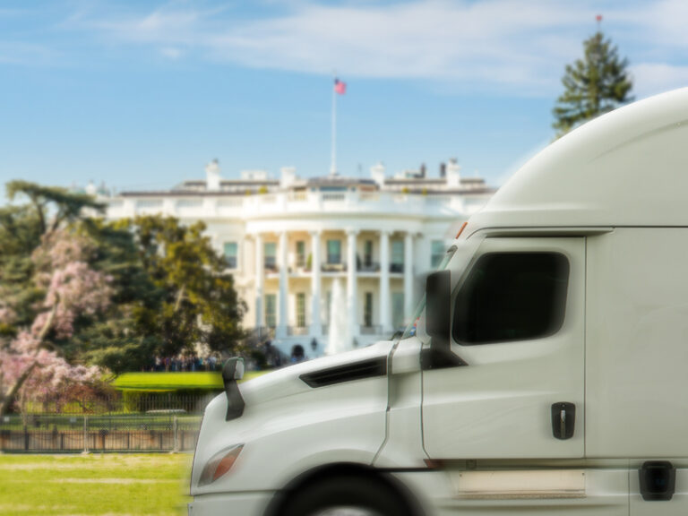 Convoy of Trucks Uses Jake Breaks to Cause an Uproar in Front of the White House