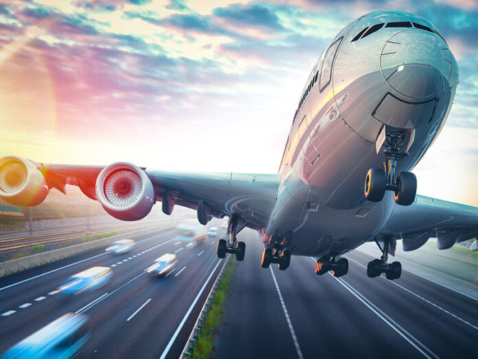 Trucker Uses Plane to Drive Down Highway and Avoid Traffic Jams