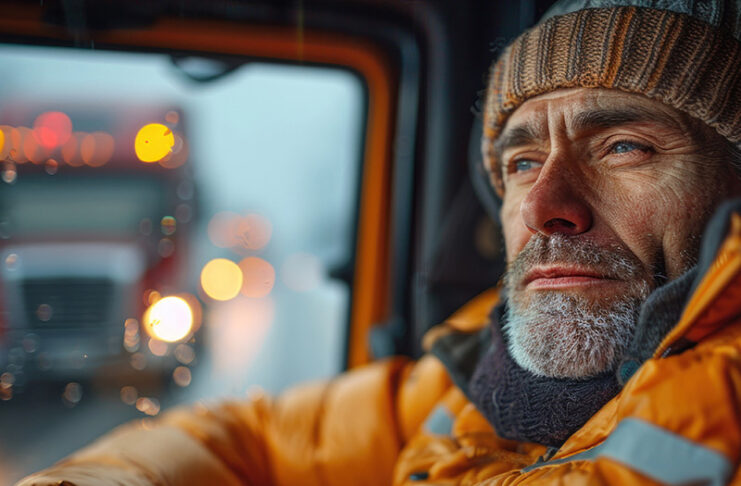 Trucker Saves Thousands on Heating Costs by Living in His Heated Cab All Winter